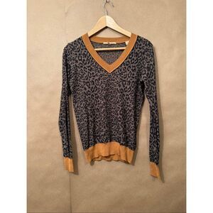 Scotch & Soda V-Neck Leopard Sweater